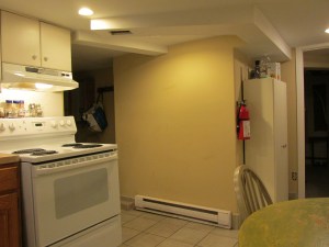 facing south into kitchen